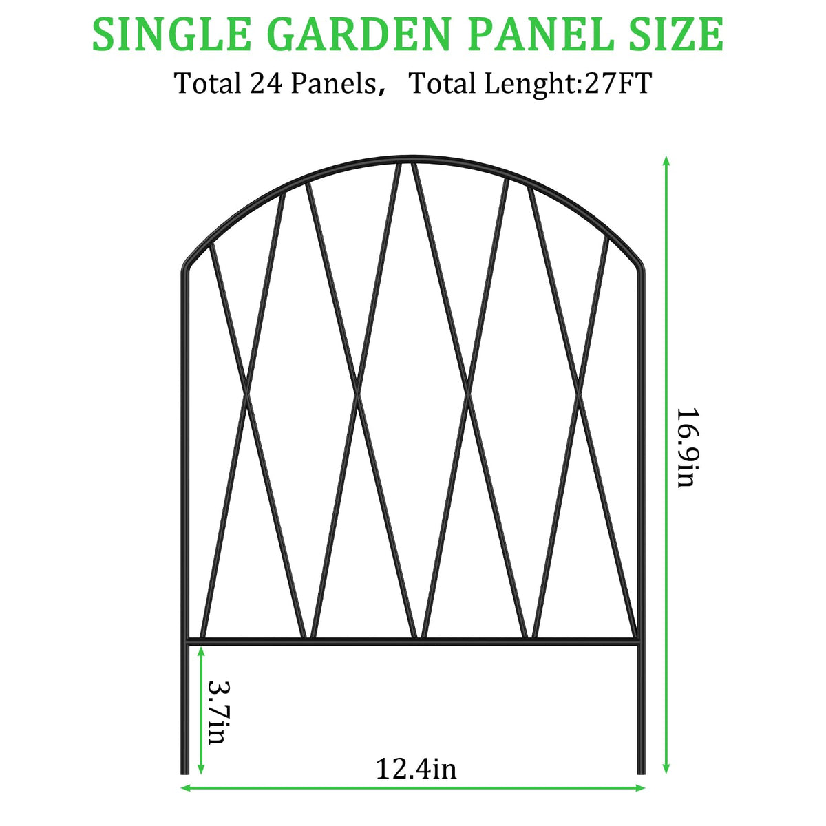 KANEODOT rustproof metal fence stands up to sun and rain.