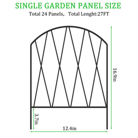KANEODOT rustproof metal fence stands up to sun and rain.