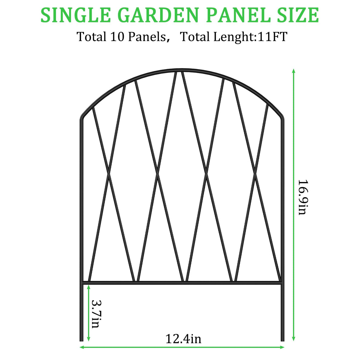 KANEODOT no-dig fence border helps keep flower beds tidy without trenching.