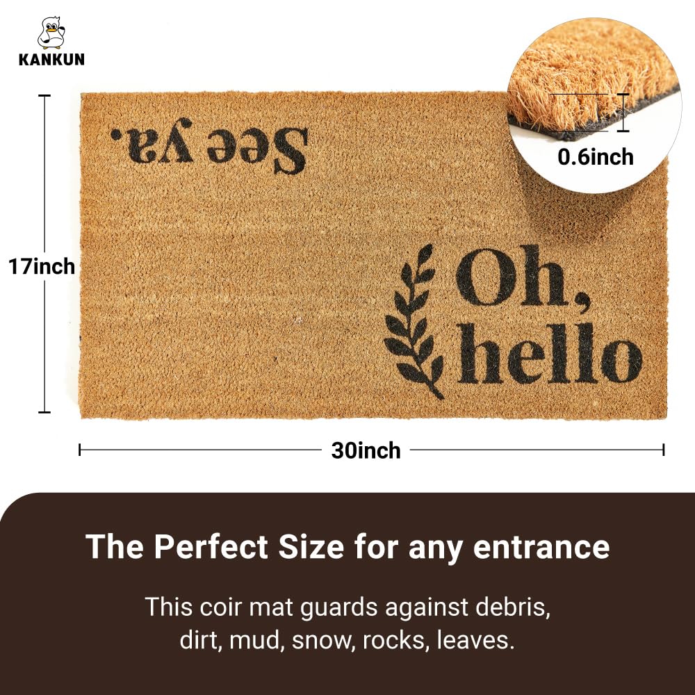 KANKUN heavy-duty backing detail demonstrates durable backing for high-traffic entrances.