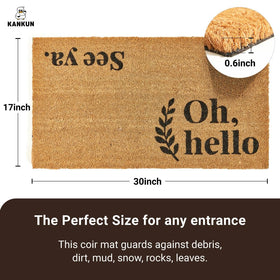 KANKUN heavy-duty backing detail demonstrates durable backing for high-traffic entrances.