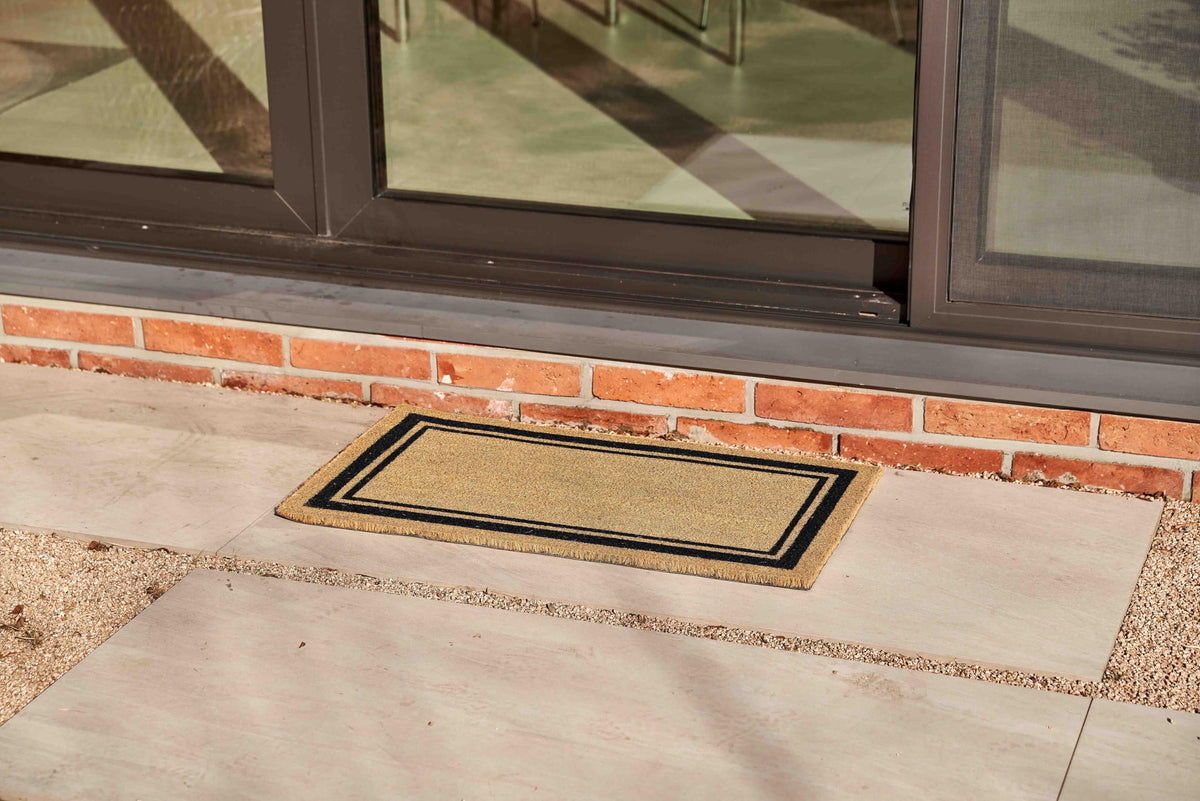 KANKUN coco coir doormat interior-friendly design helps trap debris before indoor floors.