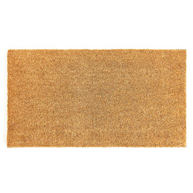 KANKUN Coco Coir Doormat front-door close-up shows durable bristles for scraping dirt