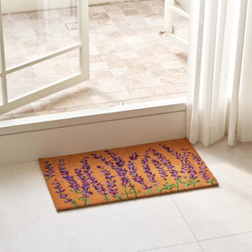KANKUN heavy-duty backing keeps the mat steady on doors and porches.