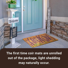 KANKUN natural fibers resist wear while keeping entrances clean.