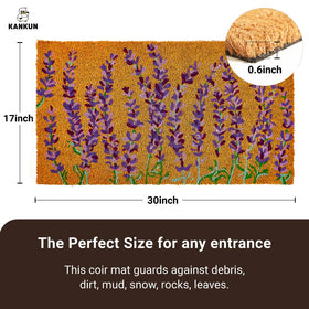 KANKUN 17x30 inch doormat ready for high-traffic entryways.