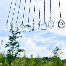 kanpura crystal-prism-ball-pendant delivers brilliant reflections from sun