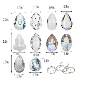 kanpura double-water-drop suncatcher pendant sparks shimmering light spots
