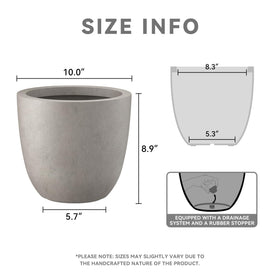 Kante planter drainage hole enables easy water management for healthy roots