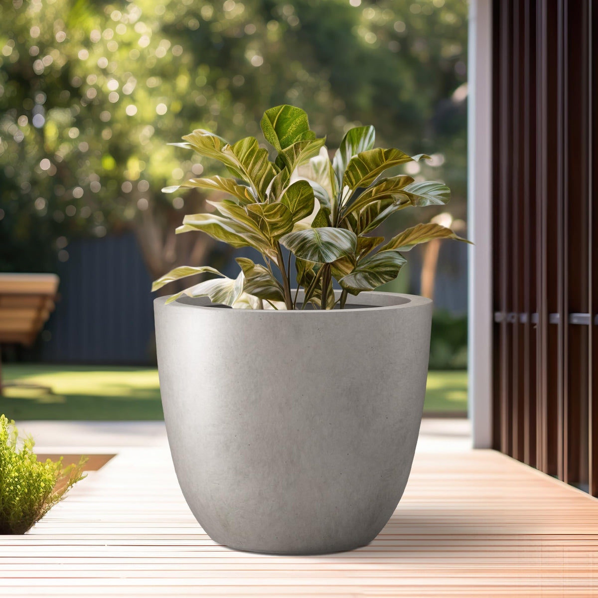 Kante indoor-outdoor planter setup suitable for patios, steps, or living areas