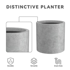 Kante large-capacity planter accommodates diverse plants with room to grow.