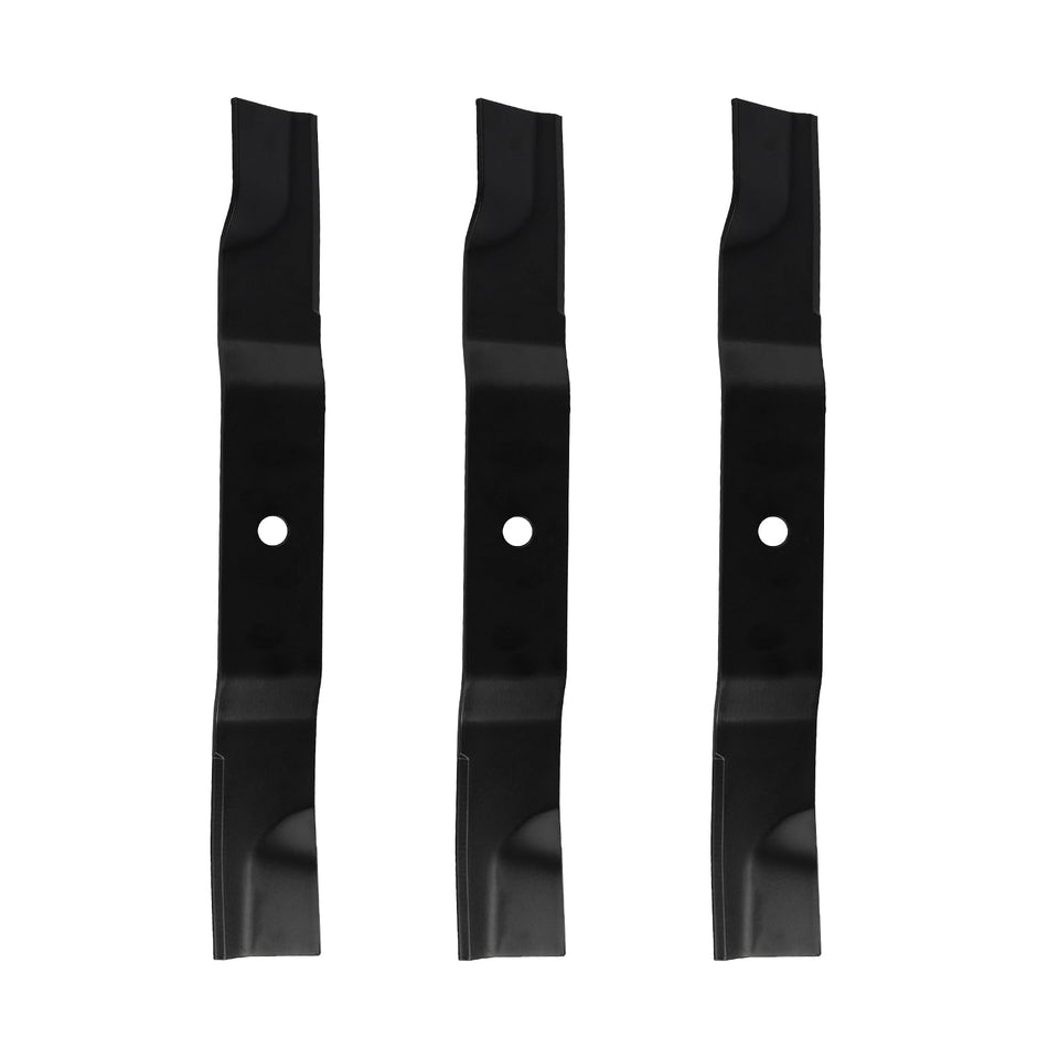 KANXAJJY 3pcs blades for 52-inch deck—durable replacement during mowing