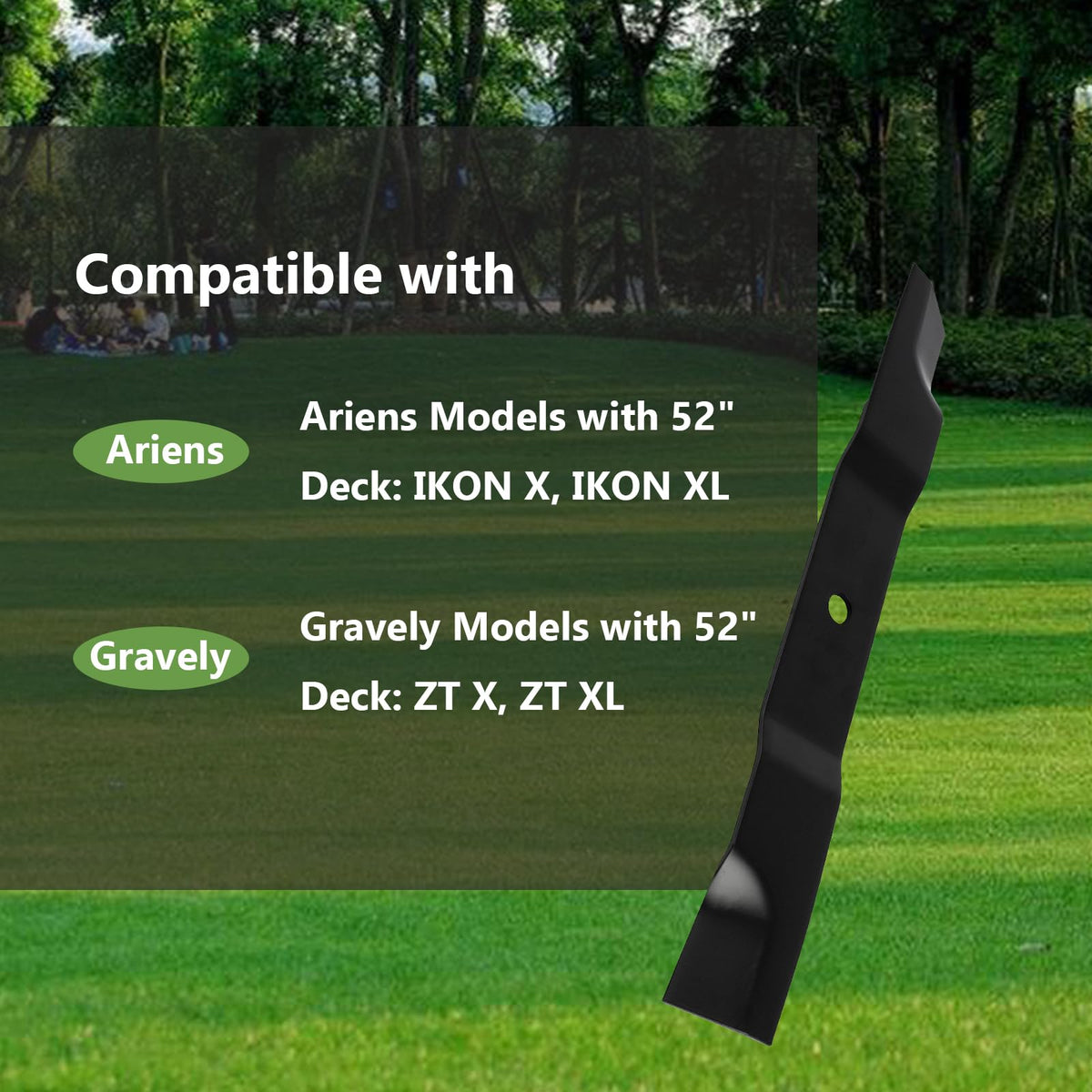 KANXAJJY ariens-ikon-52in blades for quick Ikon-series replacements