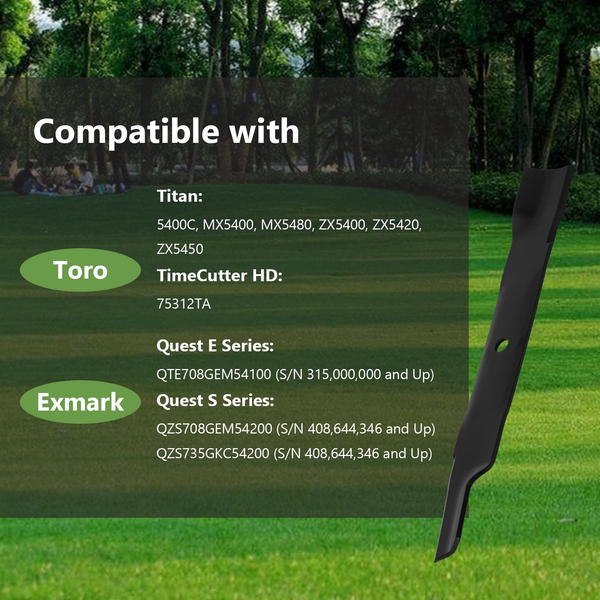 KANXAJJY blades centre-hole 5/8in spec ensures proper fit during installation.