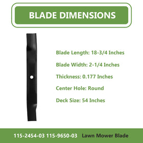 KANXAJJY 3pcs blades pack for easy mower maintenance.