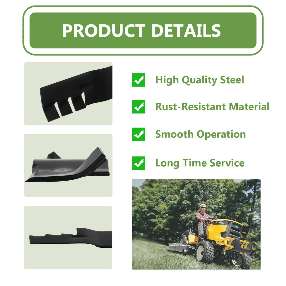 KANXAJJY compatibility note: 42-inch deck mowers including John Deere models