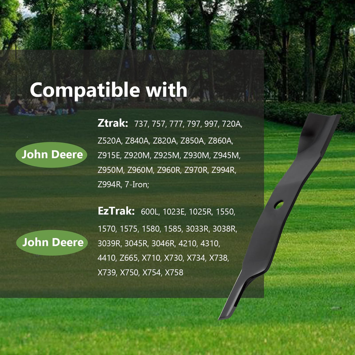KANXAJJY compatible with John Deere mowers for versatile deck maintenance.
