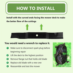 KANXAJJY gravely-zt-xl 52in blades provide smooth mowing