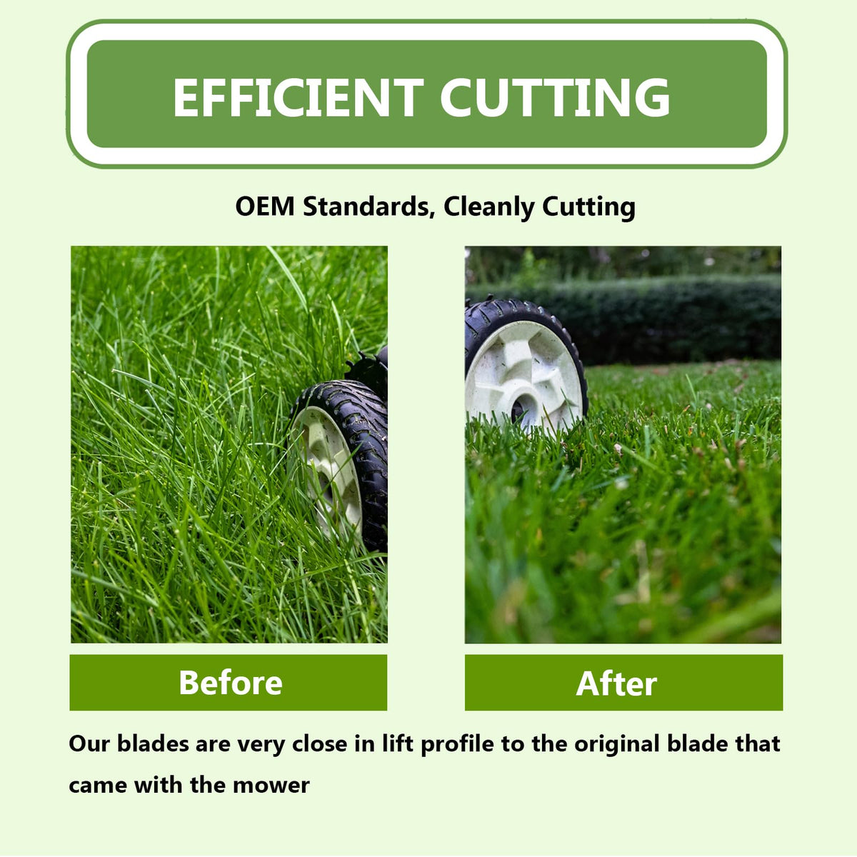 KANXAJJY installation ready blades simplify quick mower maintenance.