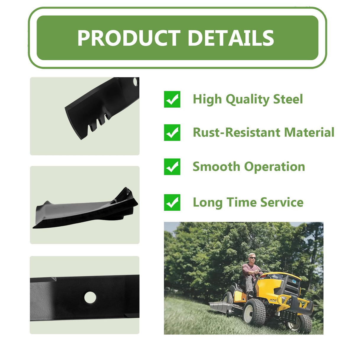 KANXAJJY M143520 compatible with John Deere models for versatile mowing
