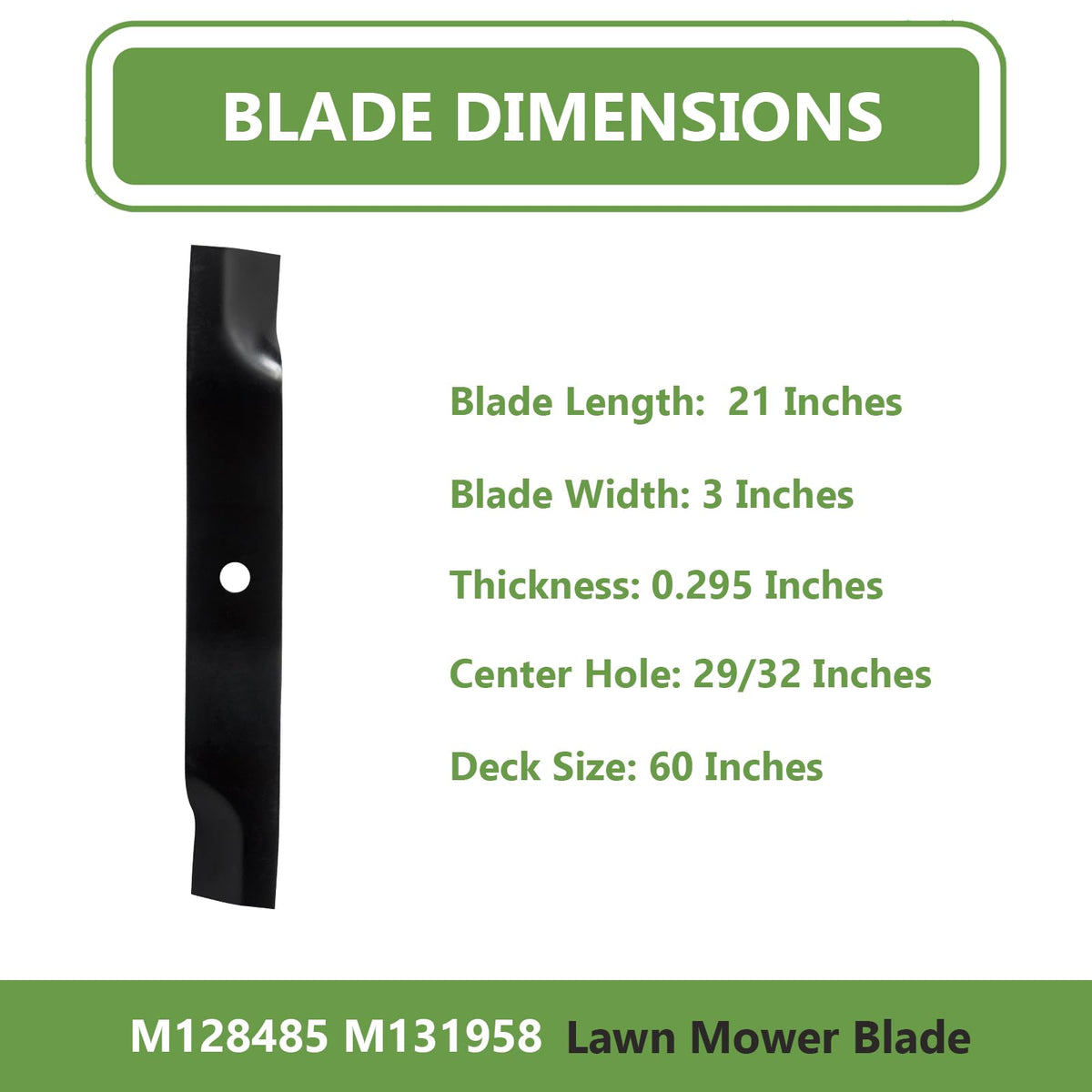 KANXAJJY three-pack blades for quick replacements and consistent mowing results.