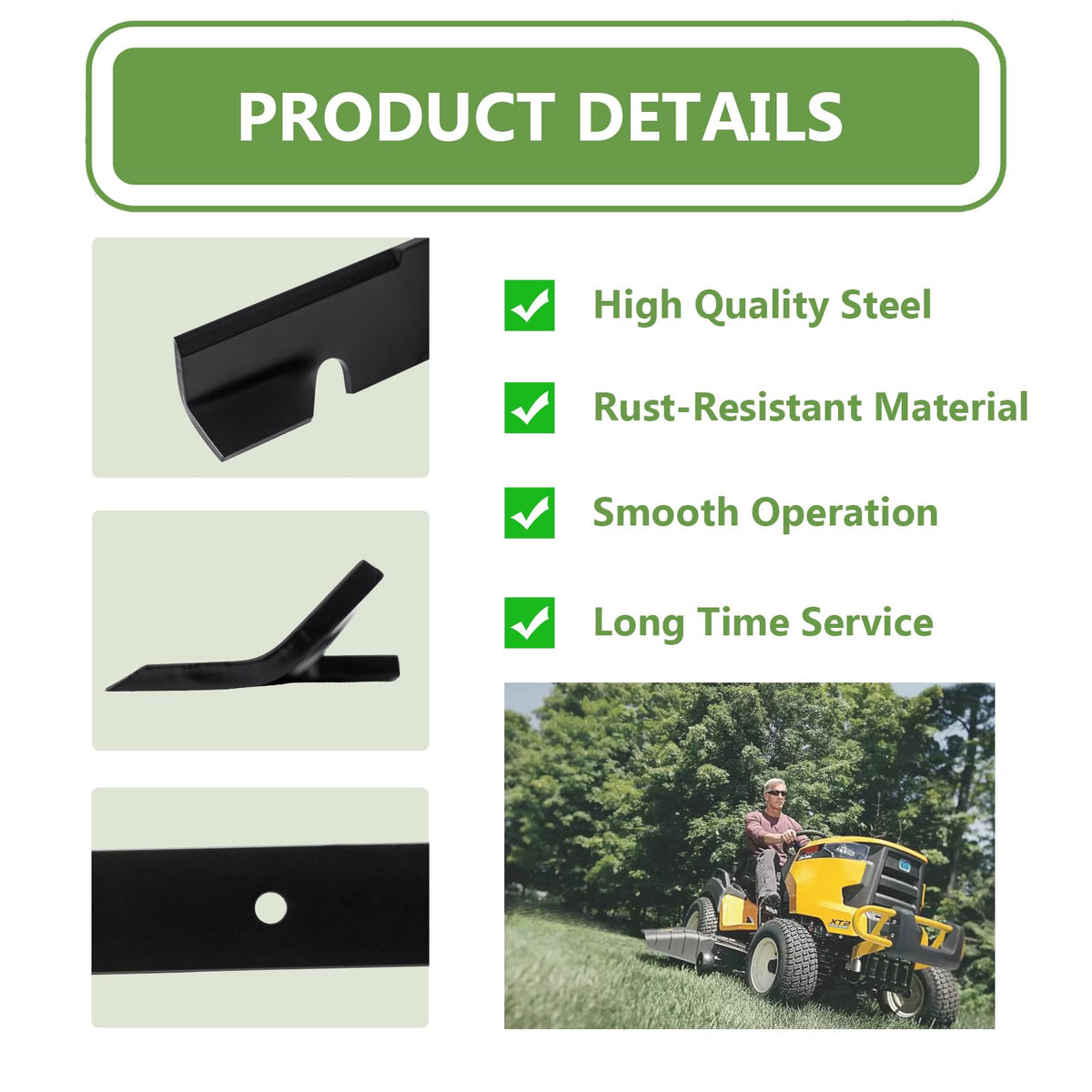 KANXAJJY blades fit Toro and Exmark models for versatility