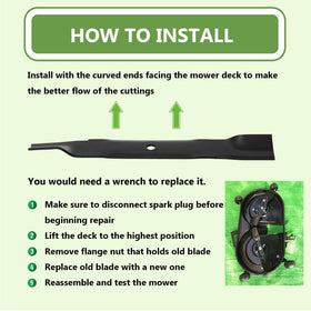 KANXAJJY Toro and Exmark compatible blades for easy swapping.