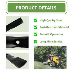 KANXAJJY UC22008 42-inch deck blade for even mowing.