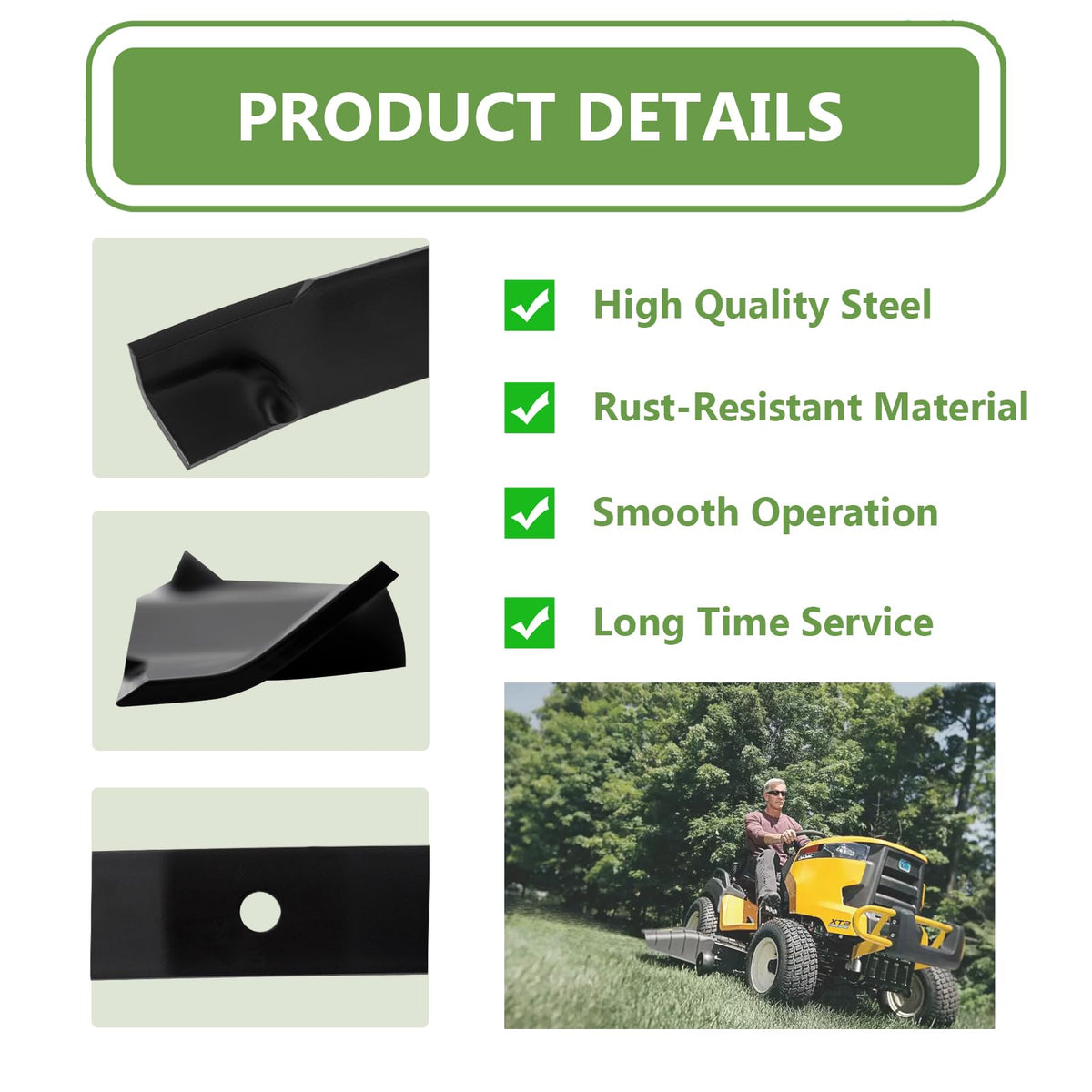 KANXAJJY ztrak compatibility covers models for smooth, reliable mowing.