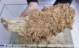 Kapecute sphagnum moss is naturally dried and hand-picked for consistent quality
