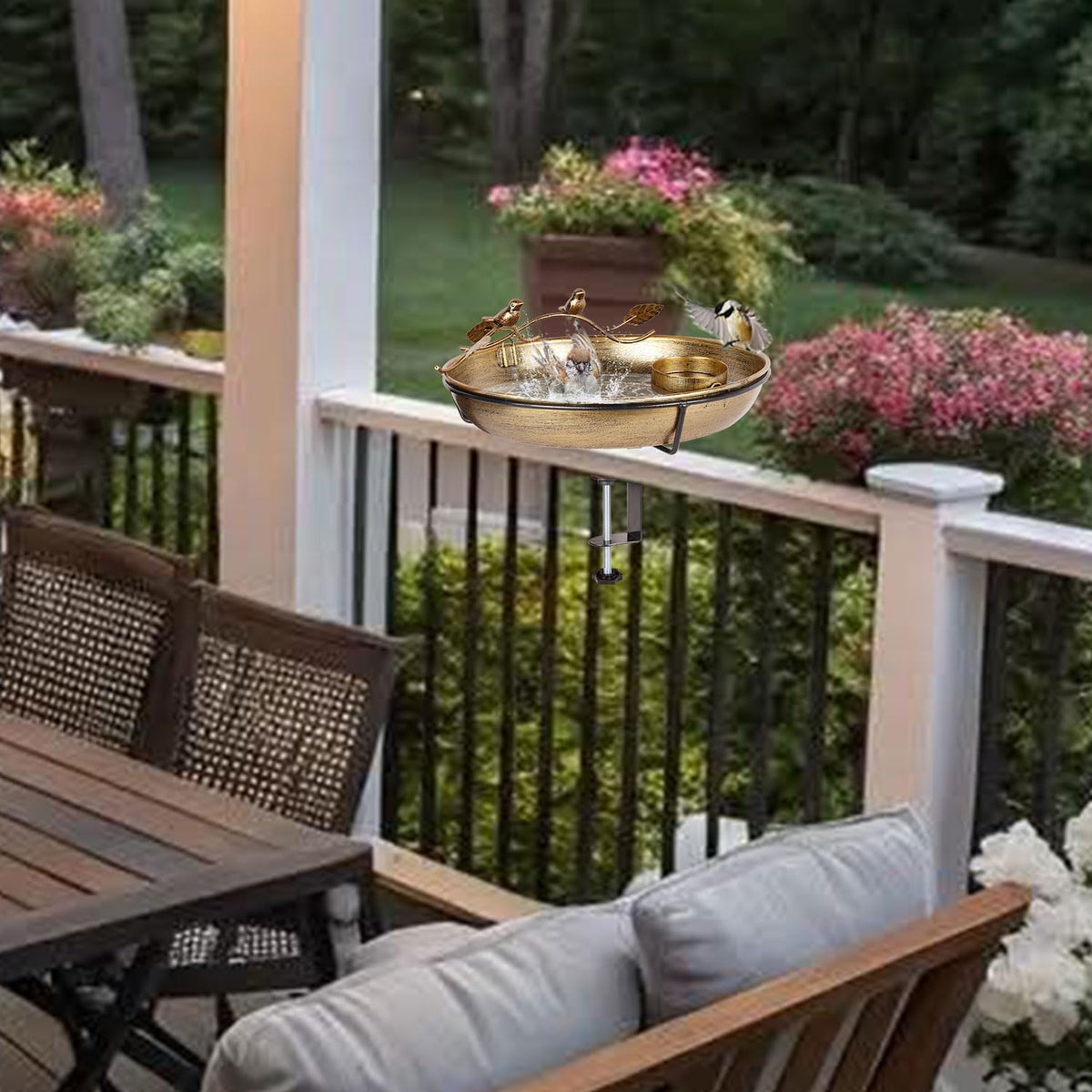 kapwall all-in-one bird station blends with outdoor decor