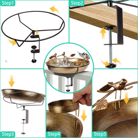 kapwall bronze finish clamp enables tool-free railing installation