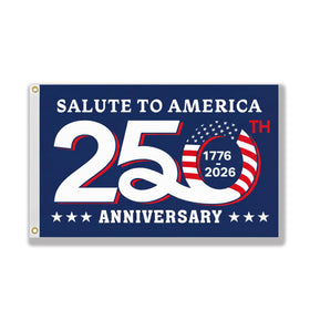 KARAVA 250th anniversary flag front view with vibrant patriotic colors for curb appeal