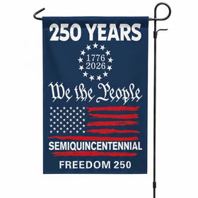 KARAVA USA 250th Anniversary flag front view for outdoor display