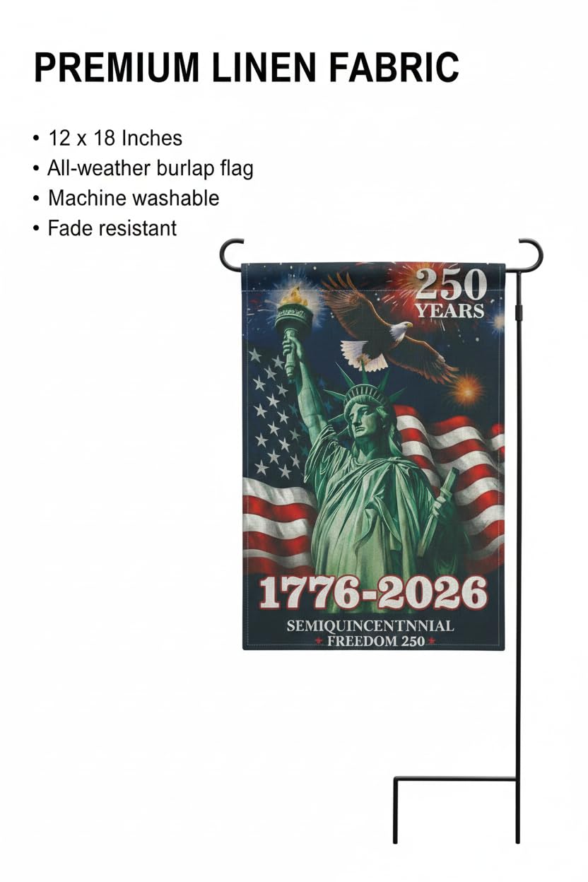KARAVA USA 250th anniversary flag weather-resistant linen fabric outdoors