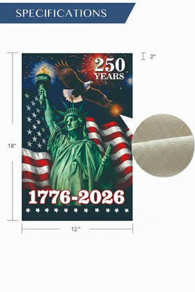 KARAVA USA 250th anniversary flag in yard display