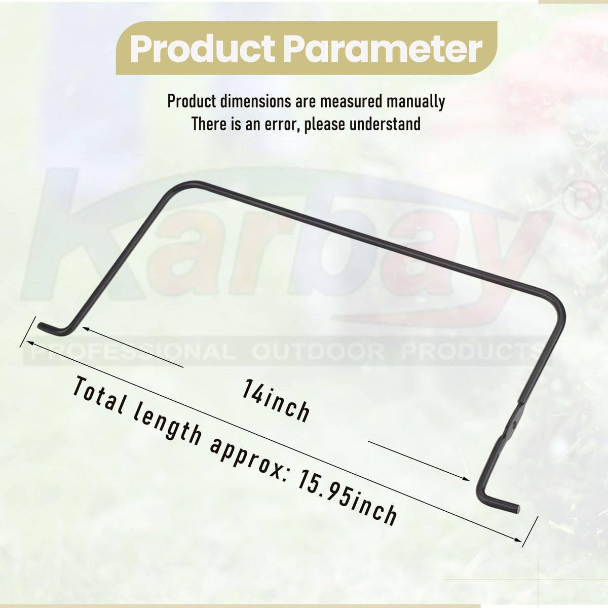 Karbay bail control bar for Husqvarna-compatible mowers improves safety and grip