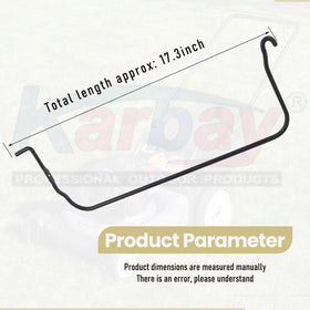 Karbay bail control bar installation-ready image indicates quick, straightforward replacement
