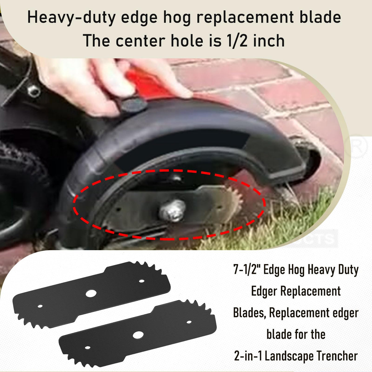 Karbay compatible with Black & Decker Hog trimmers for quick swaps.