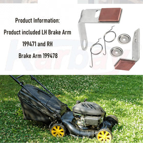 Karbay brake arm kit complete LH/RH for Husqvarna AYP and more.