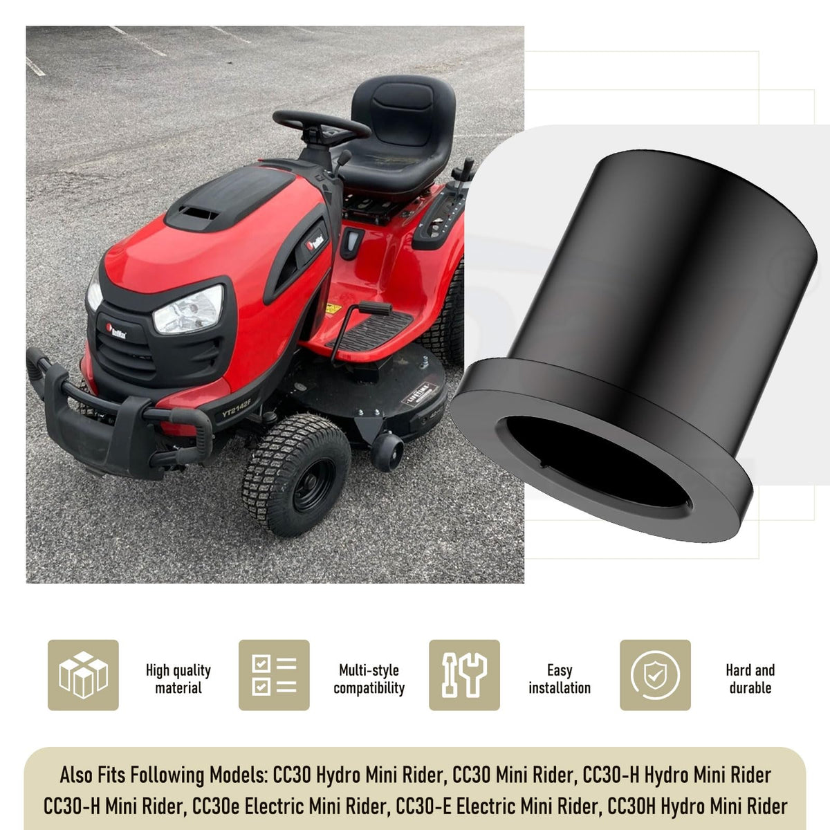 Karbay compatibility with LGT and LT series mowers ensures fit