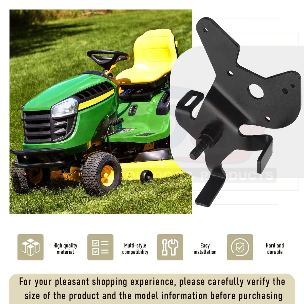 Karbay GX23240 deck bushing reduces play and noise.