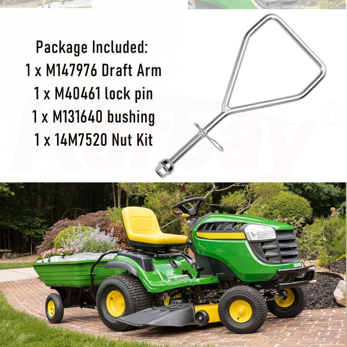 Karbay deck draft arm installation demonstrates quick, stable mounting.