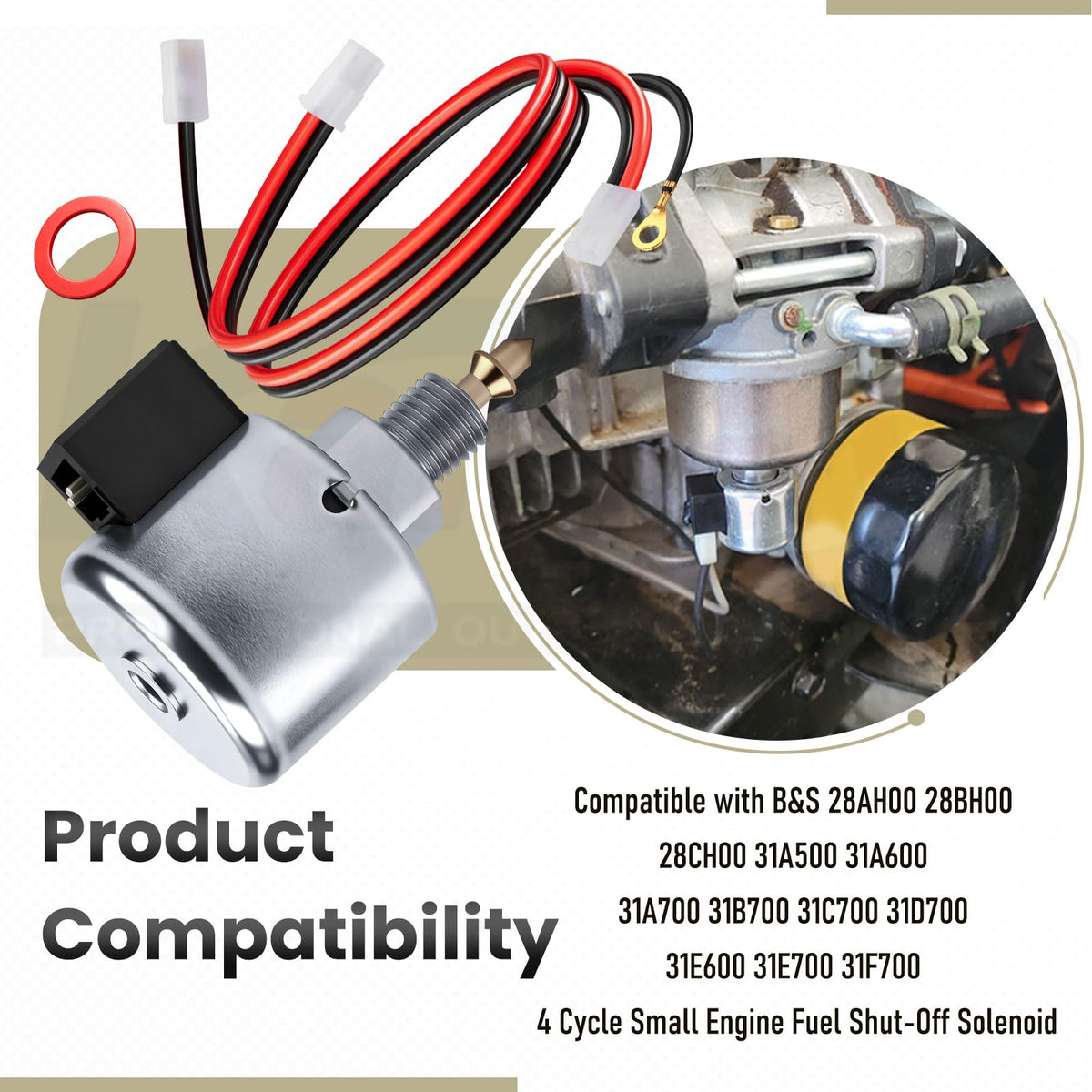 Karbay durable solenoid body ready for garden equipment vibrations