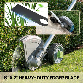Karbay edger blades with reversible design for extended sharpness.