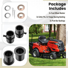 Karbay flanged nylon front wheel bushing reduces play for smoother ride
