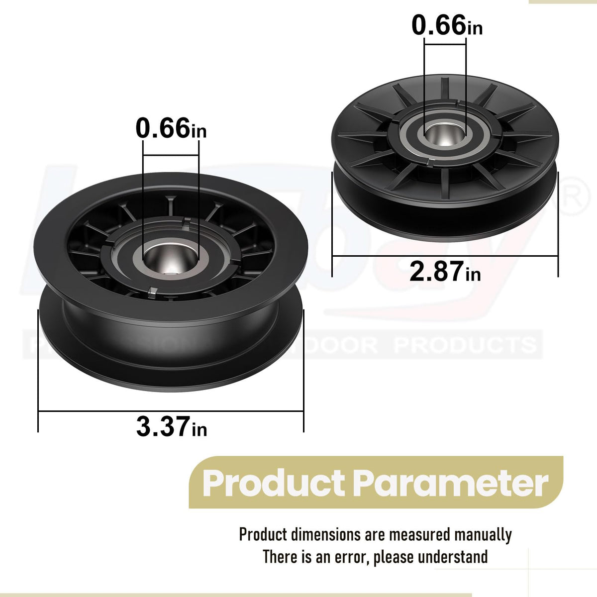 Karbay GX20287 flat-side pulley ensures smooth belt contact