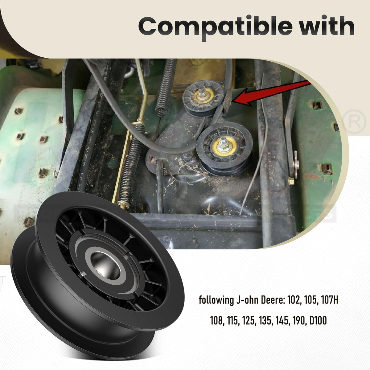 Karbay GX20287 pulley diameter 2.87 inches for contact
