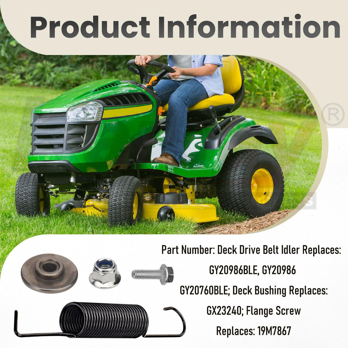 Karbay John Deere D-series compatibility improves part fit.