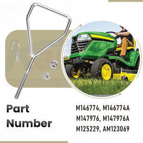 Karbay John Deere LT-series compatibility image shows broad model support.